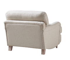Daphnis Oatmeal Fabric Sofa, 1-Seater