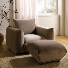 Gianni Armchair, Mink Velvet
