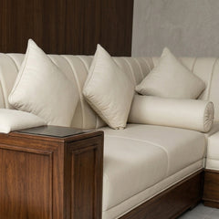 Regal Walnut L-Shape Sofa