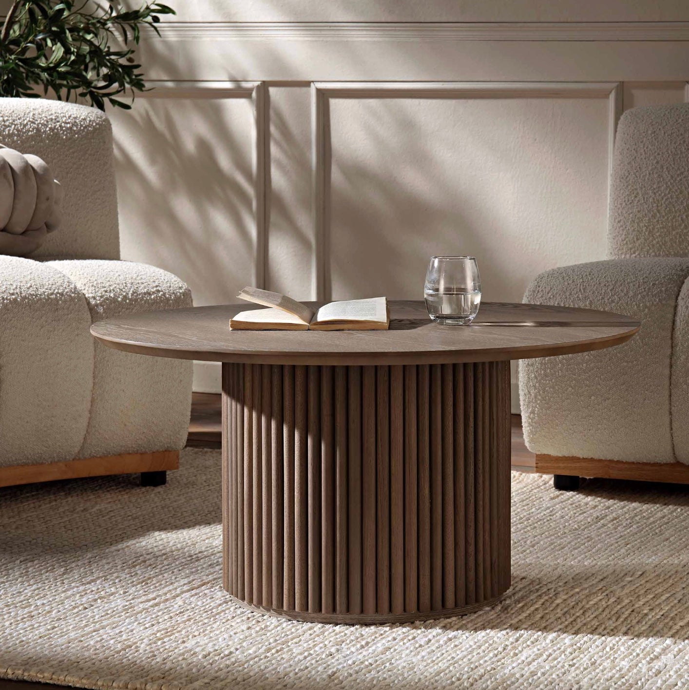 Maru Oval Coffee Table, Black