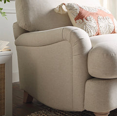 Daphnis Oatmeal Fabric Sofa, 1-Seater