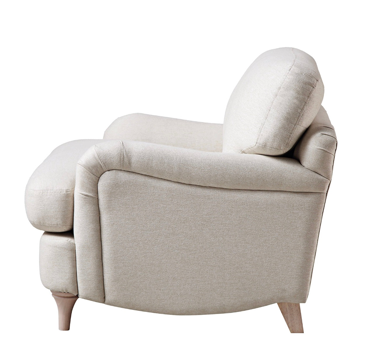 Daphnis Oatmeal Fabric Sofa, 1-Seater