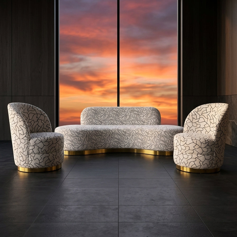 Virelle Luxe 3-Piece Sofa Set